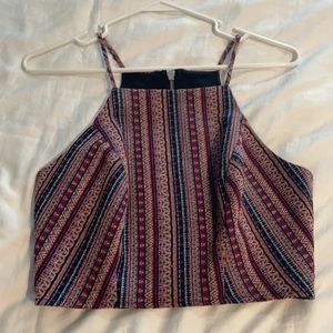 BCBG striped crop top size 4